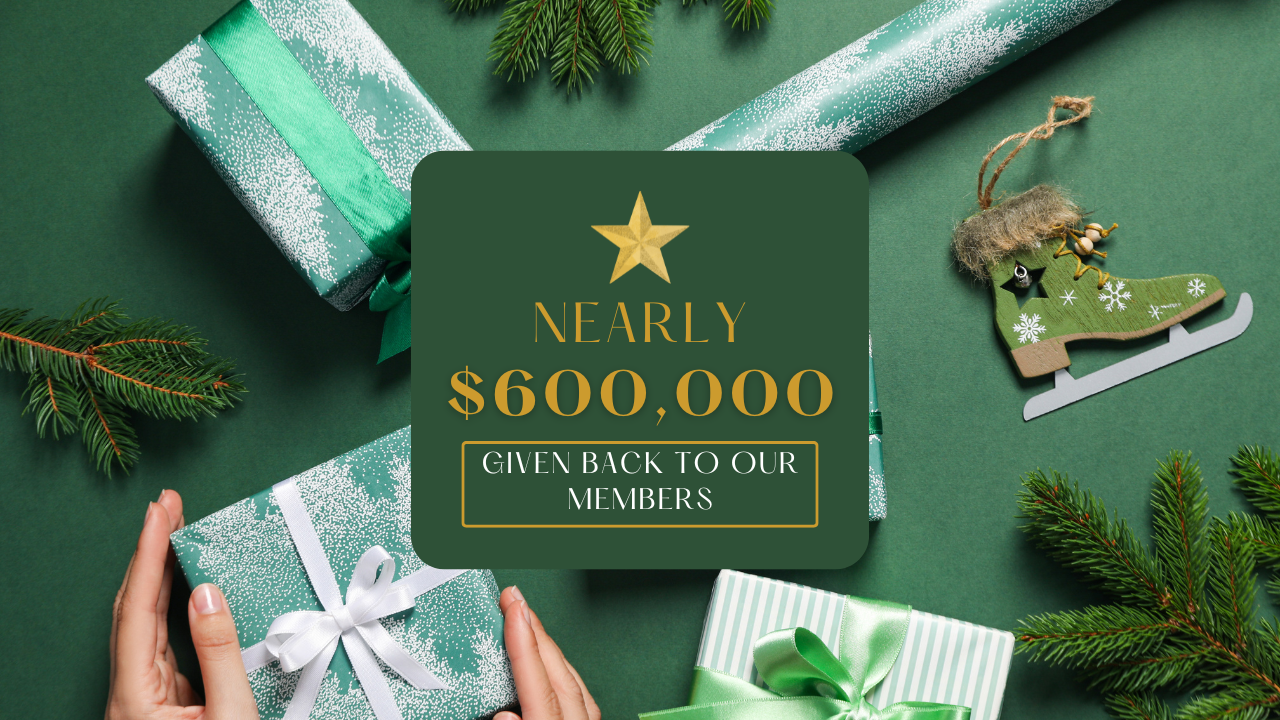 Nearly $600,000 given BACK 