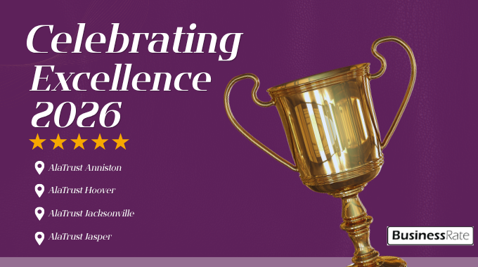 AlaTrust Credit Union Named #1 in Four Alabama Communities 