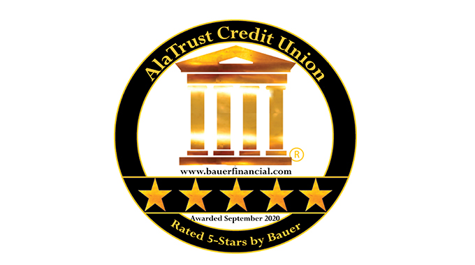 AlaTrust Credit Union Rated 5 Stars 