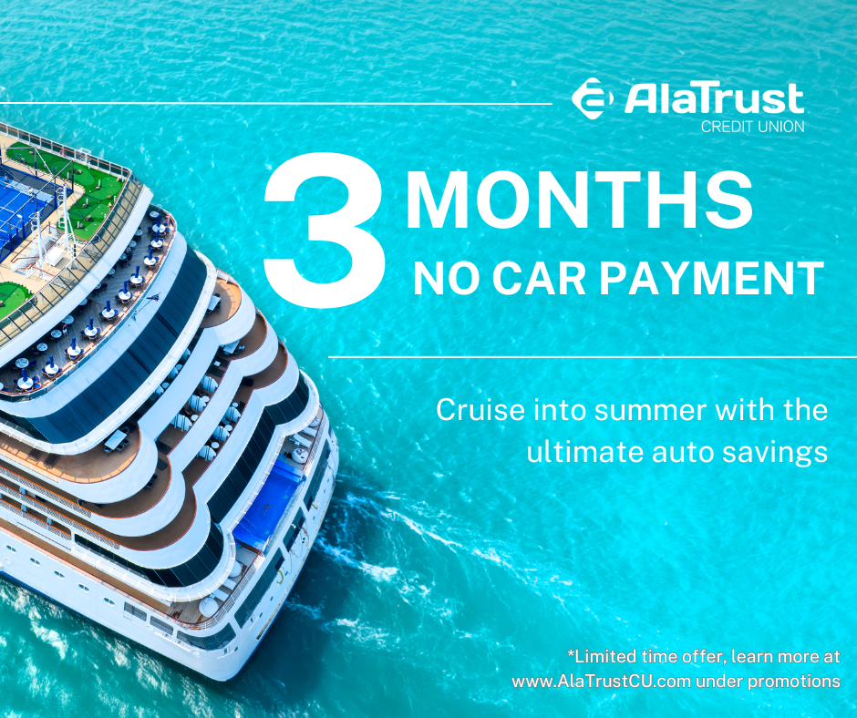 3 months no car payment! cruise into summer with this amazing deal! Limited time offer.